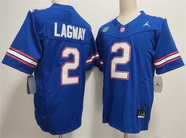Men's Florida Gators 2 DJ Lagway Royal F.U.S.E. Stitched Jersey