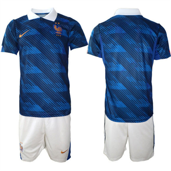Men's France Navy 2026 Home Soccer Jersey Suit
