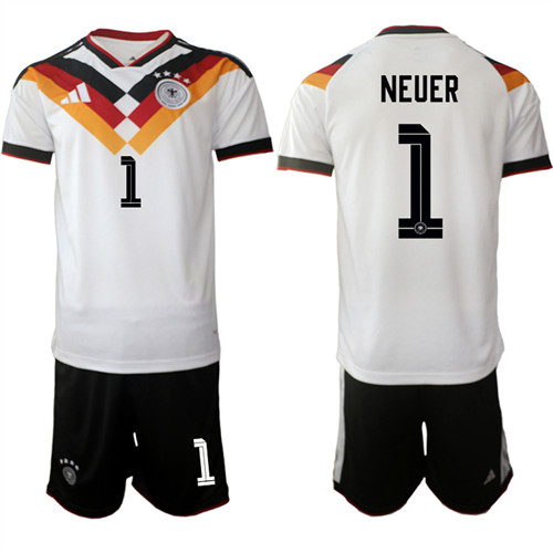 Men's Germany 1 NEUER National Team FIFA x World Cup 2026 Home White On Field Jersey