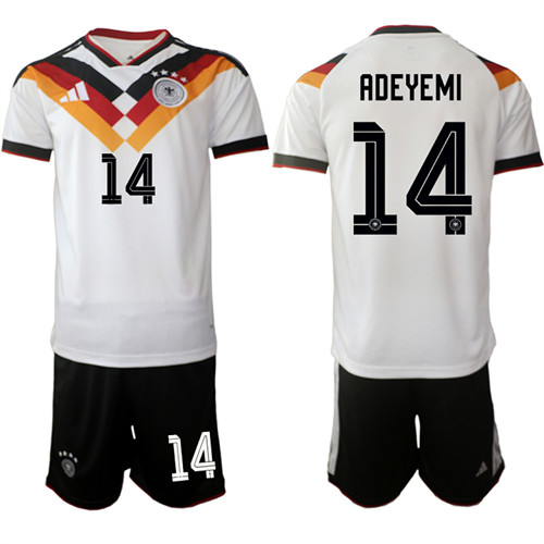 Men's Germany 14 ADEYEMI National Team FIFA x World Cup 2026 Home White On Field Jersey