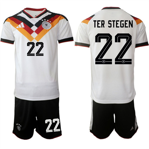 Men's Germany 22 TER STEGEN National Team FIFA x World Cup 2026 Home White On Field Jersey