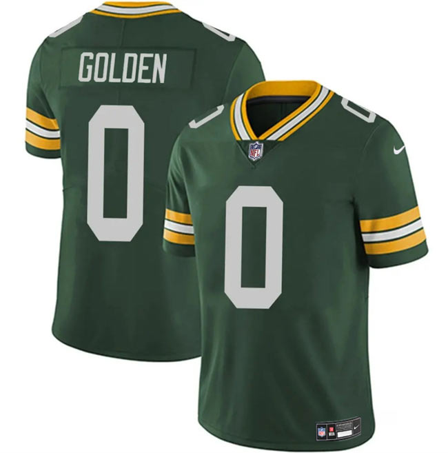 Men's Green Bay Packers 0 Matthew Golden Green 2025 Vapor Untouchable Limited Football Stitched Jersey