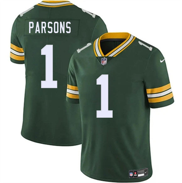 Men's Green Bay Packers 1 Micah Parsons Green 2025 Vapor Untouchable Limited Football Stitched Jersey