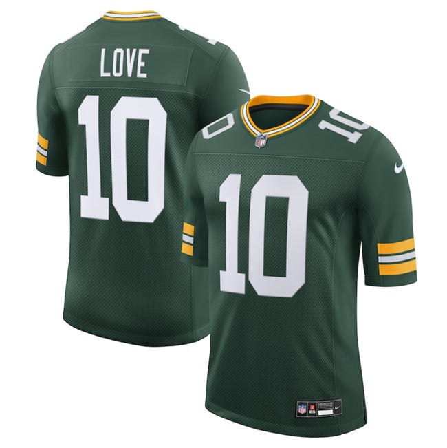 Men's Green Bay Packers 10 Jordan Love Green 2025 New Vapor Untouchable Limited Football Stitched Jersey