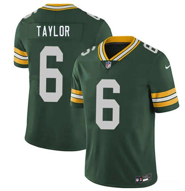 Men's Green Bay Packers 6 Tyrod Taylor Green 2026 Vapor Untouchable Limited Football Stitched Jersey