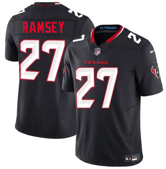 Men's Houston Texans 27 Kamari Ramsey Navy 2nd Alternate 2026 F.U.S.E. Vapor Limited Football Stitched Jersey
