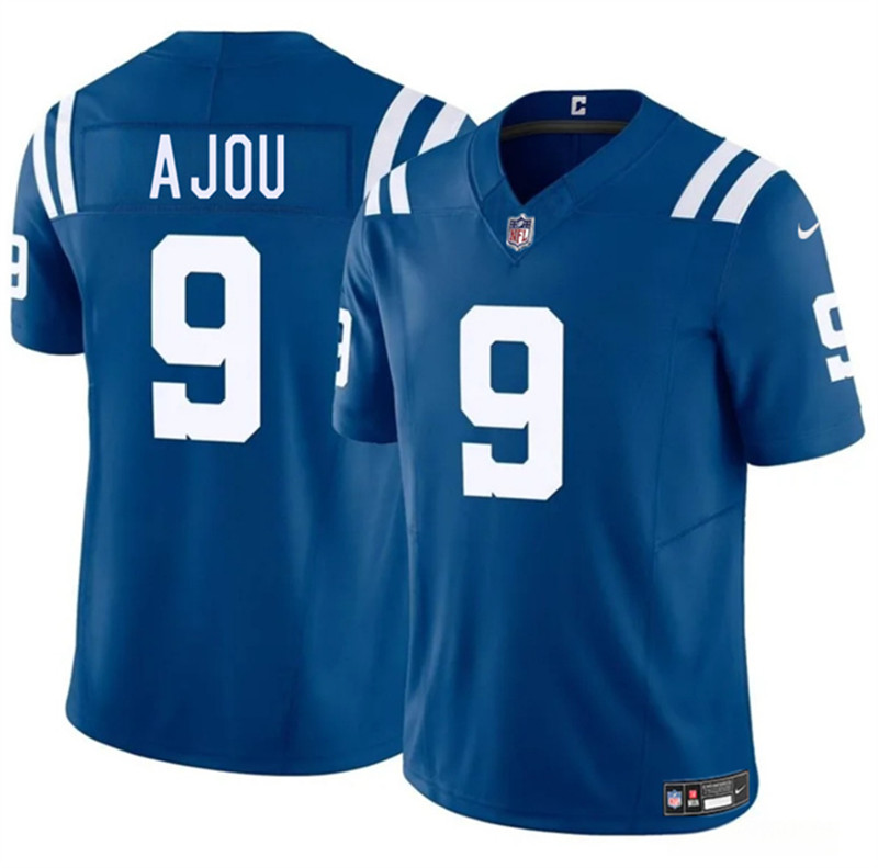 Men's Indianapolis Colts 9 Ajou Ajou Blue 2025 F.U.S.E. Vapor Limited Football Stitched Jersey