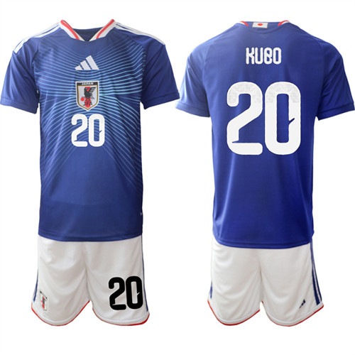 Men's Japan 20 KUBO National Team FIFA x World Cup 2026 Home Blue On Field Jersey