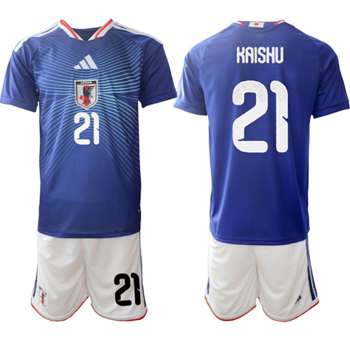 Men's Japan 21 KAISHU National Team FIFA x World Cup 2026 Home Blue On Field Jersey