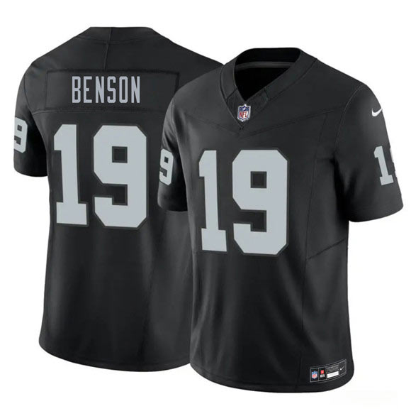 Men's Las Vegas Raiders 19 Malik Benson Black 2026 F.U.S.E. Vapor Untouchable Limited Football Stitched Jersey