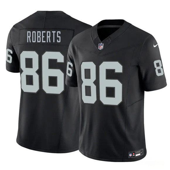 Men's Las Vegas Raiders 86 Chase Roberts Black 2026 Draft F.U.S.E. Vapor Untouchable Limited Football Stitched Jersey
