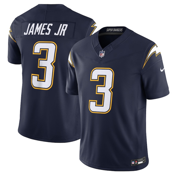 Men's Los Angeles Chargers 3 Derwin James Jr. Navy 2025 F.U.S.E. Alternate Vapor Limited Football Stitched Jersey