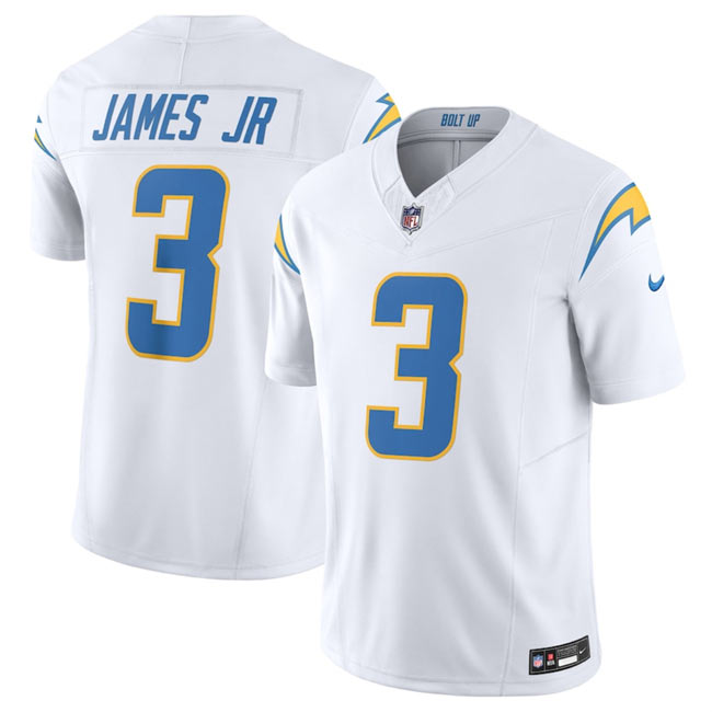 Men's Los Angeles Chargers 3 Derwin James Jr. White 2025 F.U.S.E. Vapor Untouchable Limited Stitched Jersey