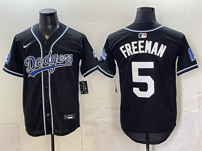 Men's Los Angeles Dodgers 5 Freddie Freeman B2B Champs 2026 Black Out Style Vapor Limited Stitched Baseball Jersey Men's Los Angeles Dodgers 5 Freddie Freeman B2B Champs 2026 Black Out Style Vapor Limited Stitched Baseball Jersey