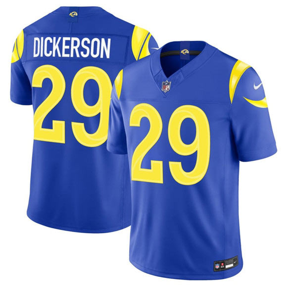 Men's Los Angeles Rams 29 Eric Dickerson Royal 2026 F.U.S.E. Vapor Limited Football Stitched Jersey