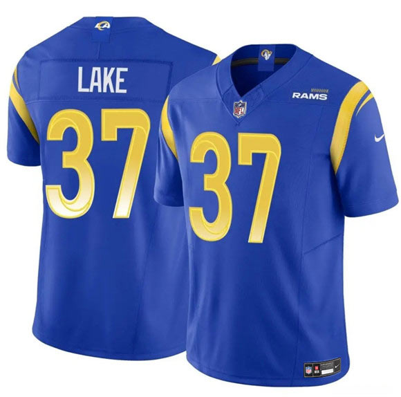 Men's Los Angeles Rams 37 Quentin Lake Blue 2025 F.U.S.E. Vapor Untouchable Football Stitched Jersey
