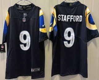 Men's Los Angeles Rams 9 Matthew Stafford Limited Navy Rivalries Vapor Jersey Men's Los Angeles Rams 9 Matthew Stafford Limited Navy Rivalries Vapor Jersey