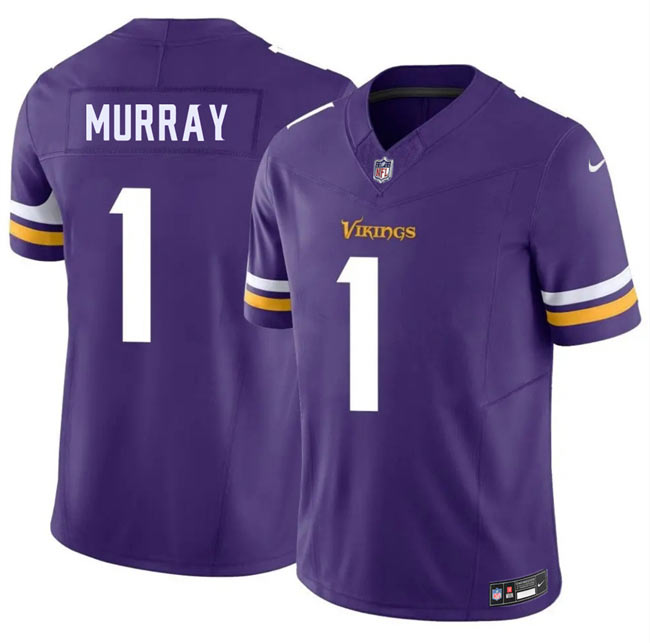 Men's Minnesota Vikings 1 Kyler Murray Purple 2026 F.U.S.E. Vapor Untouchable Limited Stitched Jersey