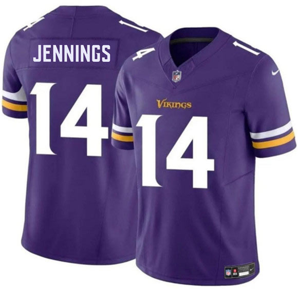 Men's Minnesota Vikings 14 Jauan Jennings Purple 2026 F.U.S.E. Vapor Untouchable Limited Football Stitched Jersey