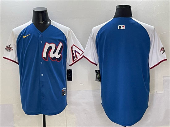 Men's National League Arizona Diamondbacks Blank Blue Alternate 2025 All Star Edition Limited Stitched Baseball Jersey