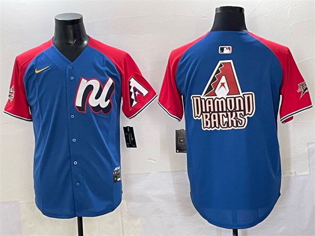 Men's National League Arizona Diamondbacks Team Big Logo Blue Red Alternate 2025 All Star Edition Limited Stitched Baseball Jersey