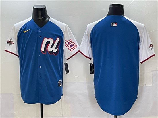 Men's National League St. Louis Cardinals Blank Blue Alternate 2025 All Star Edition Limited Stitched Baseball Jersey