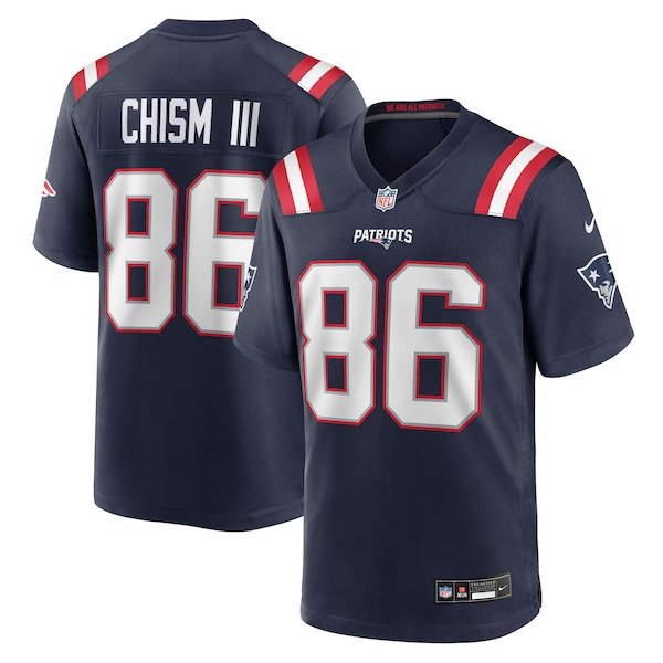 Men's New England Patriots 86 Efton Chism III Nike Navy Team Game Jersey Men's New England Patriots 86 Efton Chism III Nike Navy Team Game Jersey