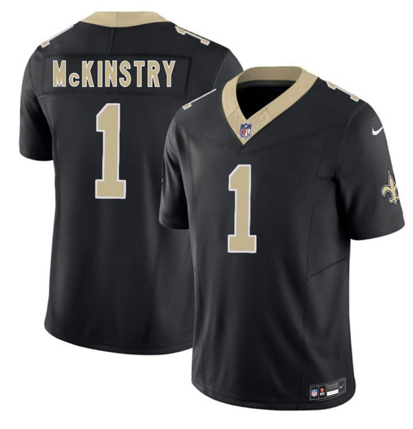 Men's New Orleans Saints 1 Kool Aid McKinstry Black 2026 F.U.S.E. Vapor Limited Football Stitched Jersey
