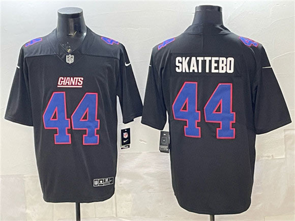 Men's New York Giants 44 Cam Skattebo Black Fashion Vapor Untouchable Limited Football Stitched Jersey