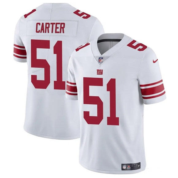 Men's New York Giants 51 Abdul Carter White 2025 Vapor Untouchable Limited Football Stitched Jersey