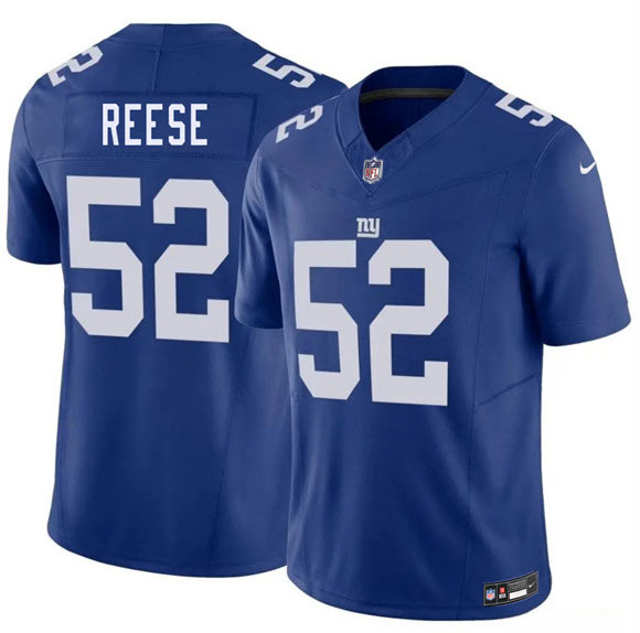 Men's New York Giants 52 Arvell Reese Blue 2026 Draft F.U.S.E. Vapor Untouchable Limited Football Stitched Jersey