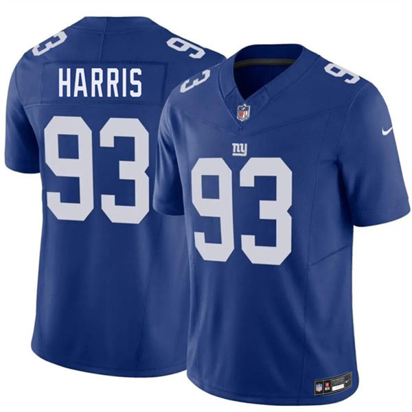 Men's New York Giants 93 Shelby Harris Blue 2026 F.U.S.E. Vapor Untouchable Limited Football Stitched Jersey