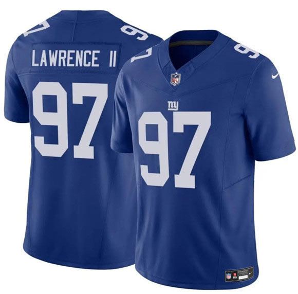 Men's New York Giants 97 Dexter Lawrence II Blue 2025 F.U.S.E. Vapor Untouchable Limited Football Stitched Jersey