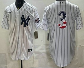 Men's New York Yankees 3 Babe Ruth White 2026 USA 250 Fourth of July Home Stadium Stitched Jersey Men's New York Yankees 3 Babe Ruth White 2026 USA 250 Fourth of July Home Stadium Stitched Jersey