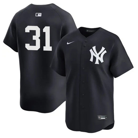 Men's New York Yankees 31 Cam Schlittler Navy 2026 Alternate Limited Stitched Baseball Jersey