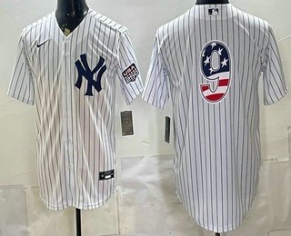 Men's New York Yankees 9 Roger Maris White 2026 USA 250 Fourth of July Home Stadium Stitched Jersey Men's New York Yankees 9 Roger Maris White 2026 USA 250 Fourth of July Home Stadium Stitched Jersey