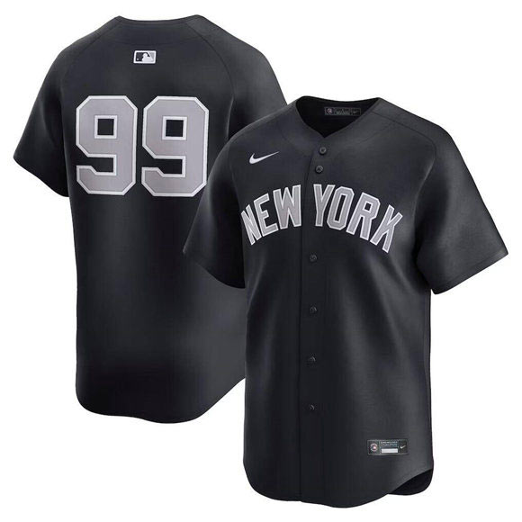 Men's New York Yankees 99 Aaron Judge Navy Alternate Limited Stitched Baseball Jersey