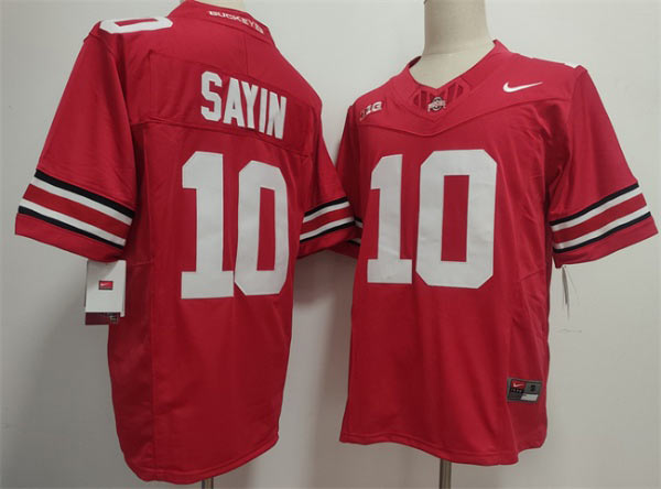 Men's Ohio State Buckeyes 10 Julian Sayin Red 2025 F.U.S.E. Limited Stitched Jersey