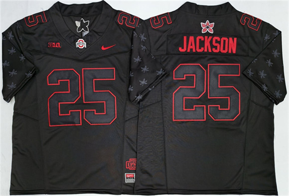 Men's Ohio State Buckeyes 25 Lamar Bo Jackson Black 2025 F.U.S.E. Limited Stitched Jersey