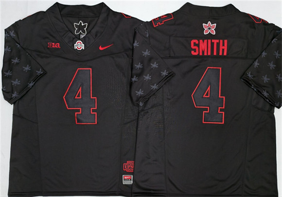 Men's Ohio State Buckeyes 4 Jeremiah Smith Black 2025 F.U.S.E. Limited Stitched Jersey