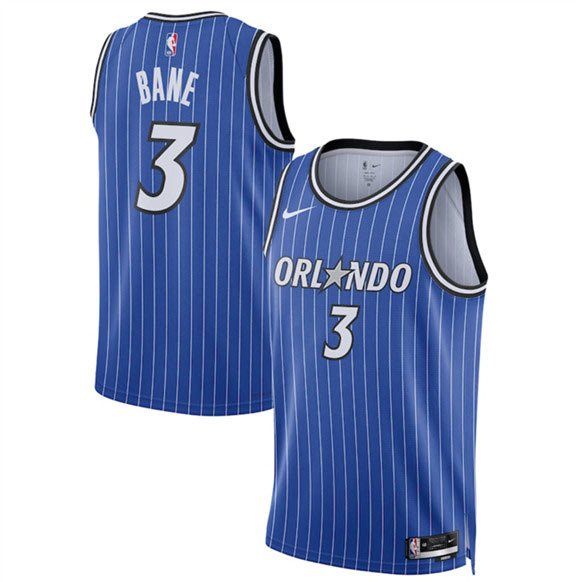 Men's Orlando Magic 3 Desmond Bane Blue 2025 Icon Edition Stitched Basketball Jersey