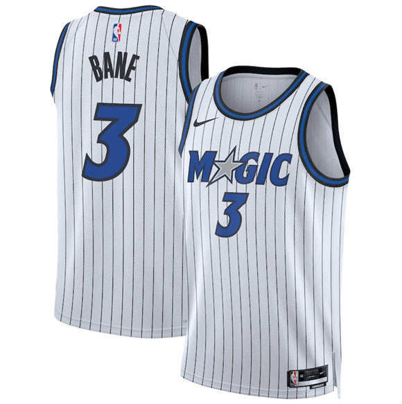 Men's Orlando Magic 3 Desmond Bane White 2025 Association Edition Stitched Basketball Jersey