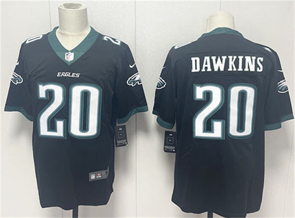 Men's Philadelphia Eagles 20 Brian Dawkins Black 2024 New Vapor Untouchable Limited Football Stitched Jersey