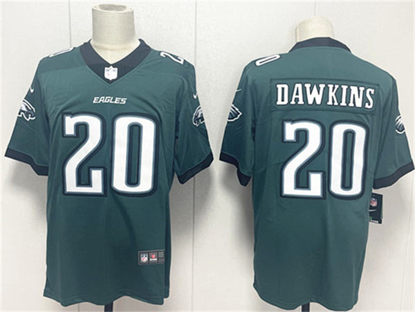 Men's Philadelphia Eagles 20 Brian Dawkins Green 2024 New Vapor Untouchable Limited Football Stitched Jersey