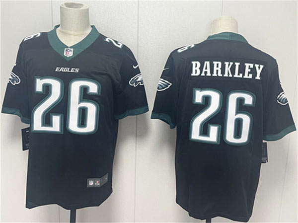 Men's Philadelphia Eagles 26 Saquon Barkley Black 2024 New Vapor Untouchable Limited Football Stitched Jersey