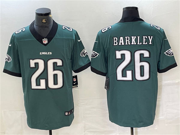 Men's Philadelphia Eagles 26 Saquon Barkley Green 2024 New Vapor Untouchable Limited Football Stitched Jersey