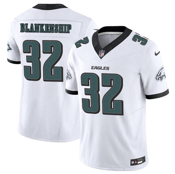 Men's Philadelphia Eagles 32 Reed Blankenship White 2025 F.U.S.E