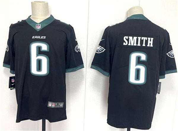 Men's Philadelphia Eagles 6 DeVonta Smith Black 2024 New Vapor Untouchable Limited Football Stitched Jersey