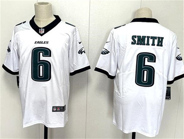 Men's Philadelphia Eagles 6 DeVonta Smith White 2024 New Vapor Untouchable Limited Football Stitched Jersey