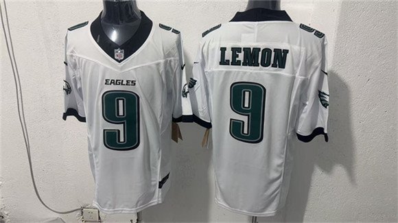 Men's Philadelphia Eagles 9 Makai Lemon White 2026 F U S E Draft Vapor Untouchable Limited Football Stitched Jersey Men's Philadelphia Eagles 9 Makai Lemon White 2026 F U S E Draft Vapor Untouchable Limited Football Stitched Jersey